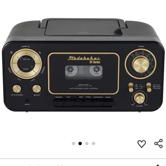 Studabaker SEALED! NIB! Bluetooth Portable Stereo CD AM/FM Radio. R2S!! - Picture 3 of 10